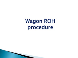 Wagon ROH
procedure
 
