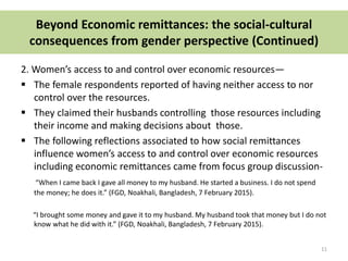 Migration, Muslim Women and Social Reproduction of Gender Inequality | PPTX