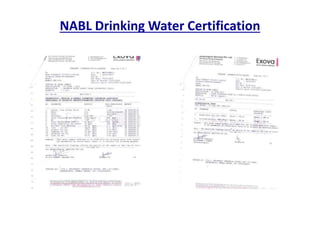 NABL Drinking Water Certification
 