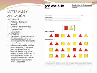 Escala de Wechsler para Adultos Wais -IV