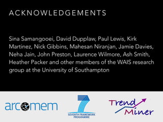 Mining Events from Multimedia Streams (WAIS Research group seminar ...