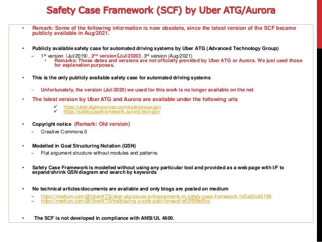 Waise 2021 Uber ATG Safety Case Framework and ANSI/UL 4600