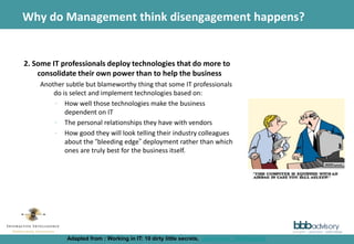 Building relationships between IT and the business - it is not that ...