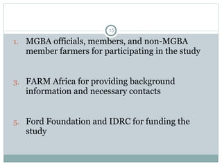 The Meru Goat Breeders’ Association (MGBA): A poor farmers’ empowerment initiative