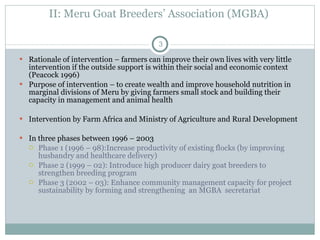 The Meru Goat Breeders’ Association (MGBA): A poor farmers’ empowerment initiative