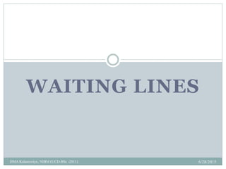 Line Waiting Sign Example.pdf Waiting line system | PDF