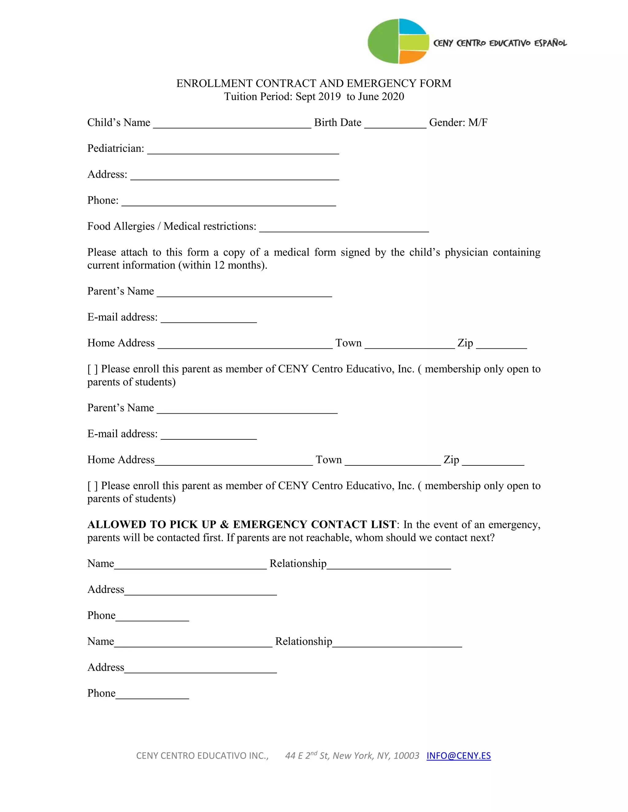 Waiver and release 201920 ceny | PDF