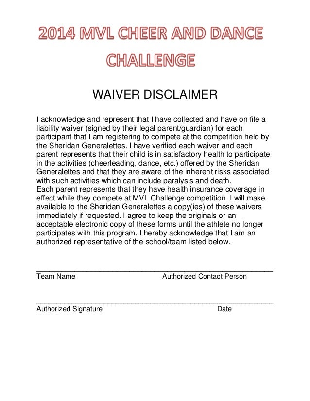waiver disclaimer 2014 disclaimer format sample