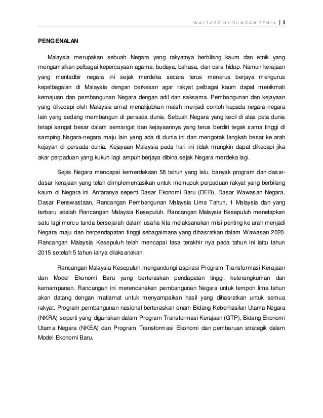 Waj3062 Hubungan Etnik