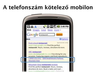 A telefonszám kötelező mobilon
 