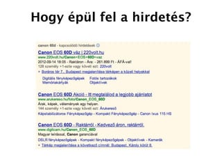 Hogy épül fel a hirdetés?
 
