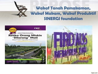 Wakaf Tanah Pemakaman,
Wakaf Makam, Wakaf Produktif
SINERGI foundation
 