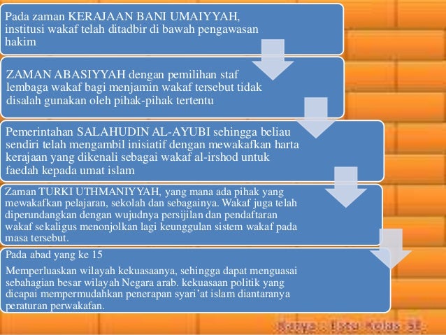 Wakaf Di Zaman Turki