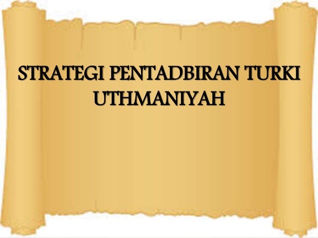 Wakaf Di Zaman Turki