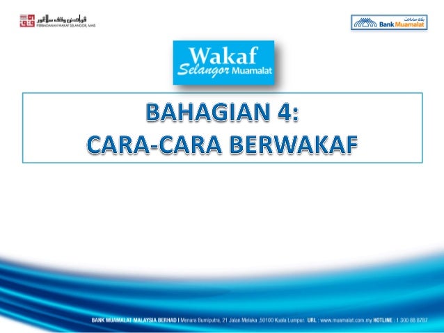 Wakaf selangor muamalat presentation slides