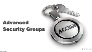 Advanced
     Security Groups



                       > Demo
2012年11月17日土曜日
 