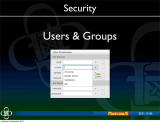 Security

                           Users & Groups




                                            2011-12-06
                                                2011-11-29


vendredi 9 décembre 2011
 