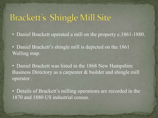 Pine River Pond Lumber Co. Mill Site