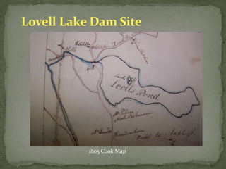   Daniel Brackett’s shingle mill is depicted on the 1861 Walling map.