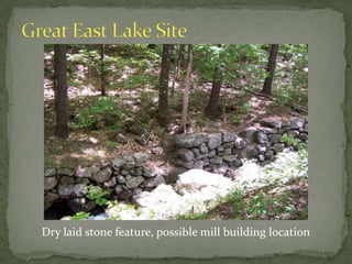 Sanborn Saw Mill Wood Dam