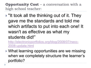 How can you leverage the technologies learners own?Accessibility from “net books” and home computersConnectivity with cell phonesAudio (podcasts) and Video (digital stories)