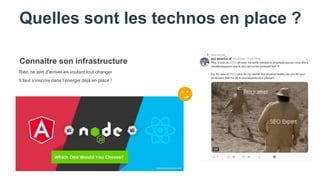 Quelles sont les technos en place ?
Rien ne sert d’arriver en voulant tout changer
Il faut s’inscrire dans l’énergie déjà en place !
Connaître son infrastructure
 