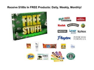 Receive $100s In FREE Products: Daily, Weekly, Monthly!

 