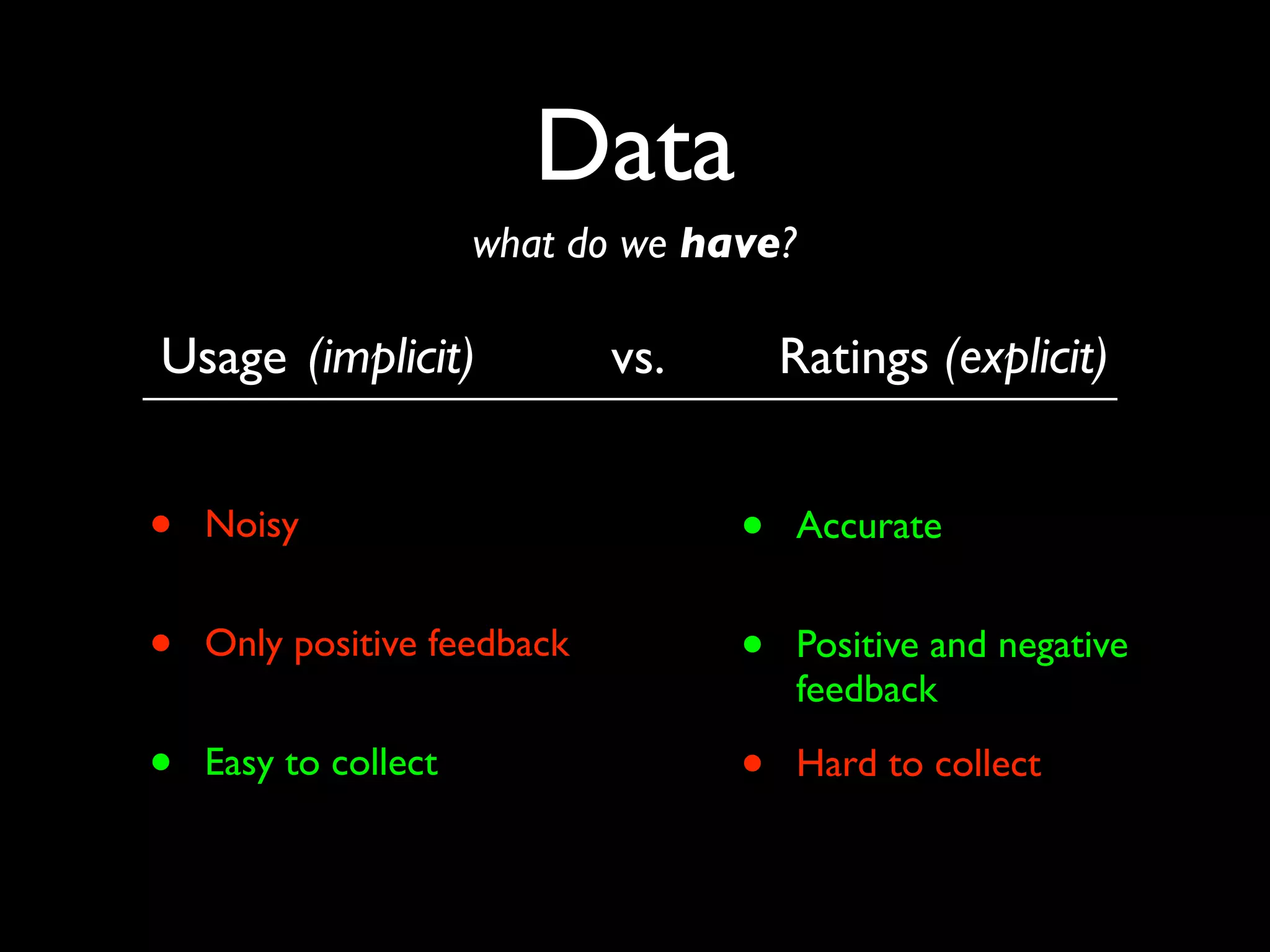 How to build a recommender system?