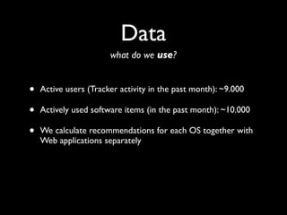 How to build a recommender system?
