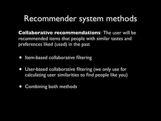 How to build a recommender system?
