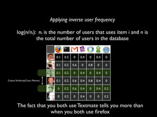 How to build a recommender system?