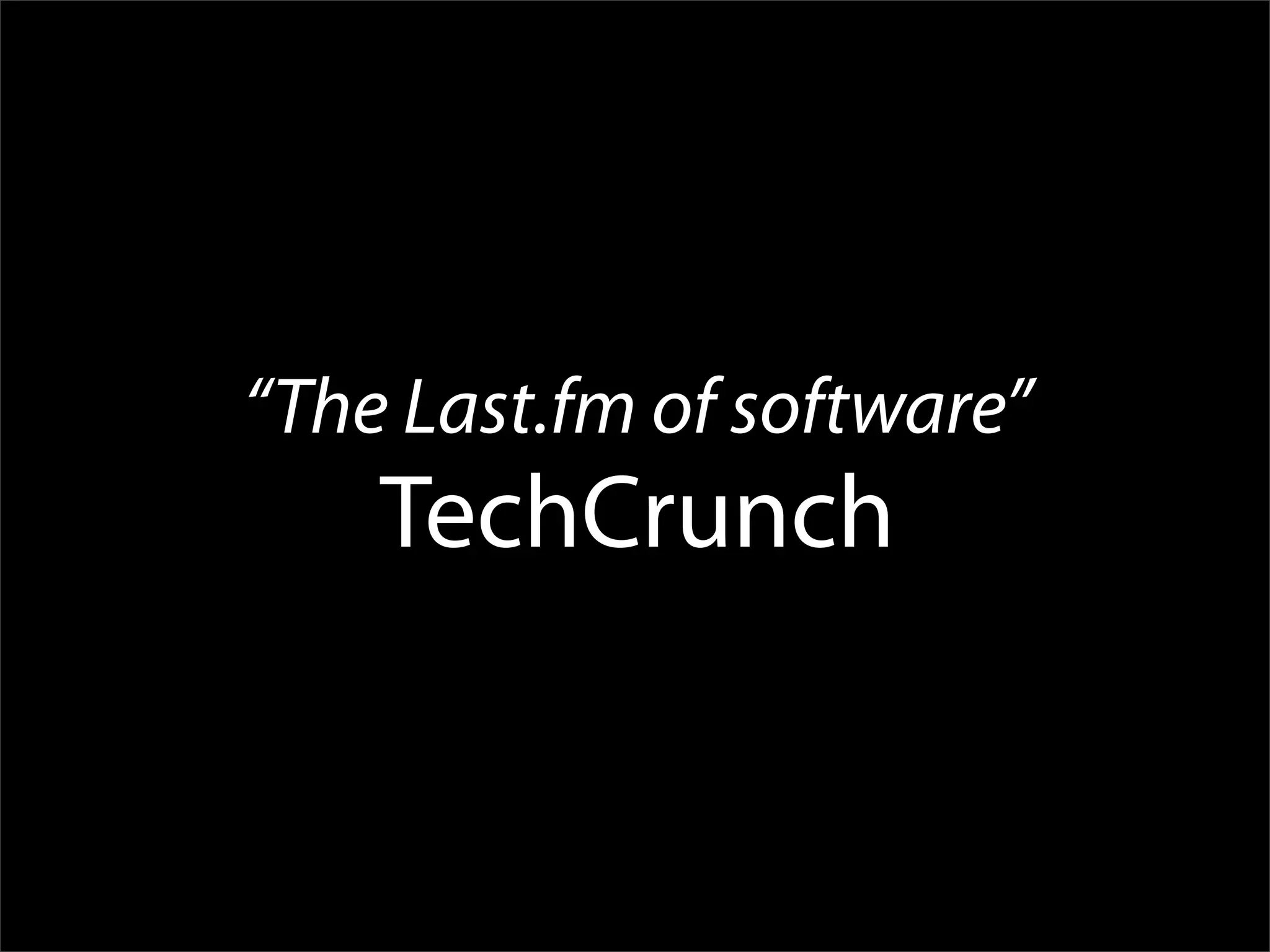 Wakoopa at The Next Web 2008