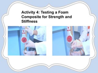 Activity 4: Testing a Foam
Composite for Strength and
Stiffness
 