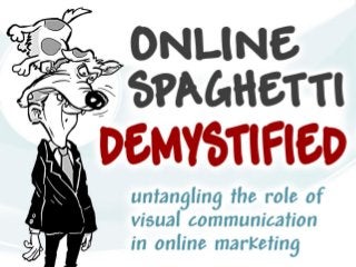 Online Spaghetti Demystified - untangling the
role of visual communication in online marketing.
 