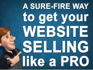 A sure-fire way to get your website selling like a pro
Brought to you by WAKSTER
 