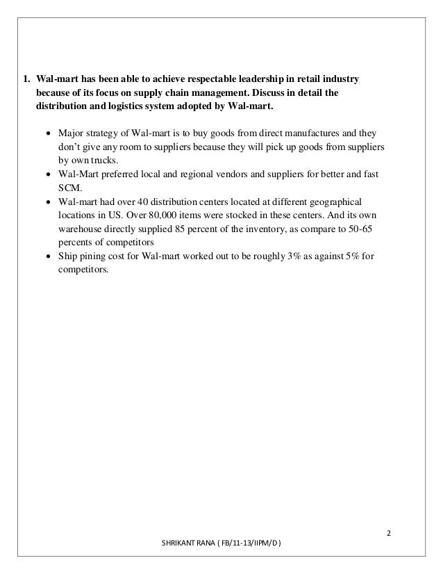 bharti wal-mart case study analysis Relationship with suppliers: walmart known for their supply chain management and this becomes possible because of their relationship with their suppliers so it is valuable for them and rare. bharti wal-mart case study analysis Relationship with suppliers: walmart known for their supply chain management and this becomes possible because of their relationship with their suppliers so it is valuable for them and rare.