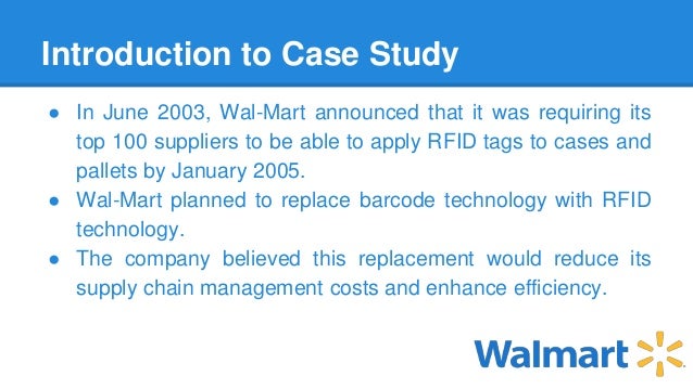 walmart rfid case study ppt