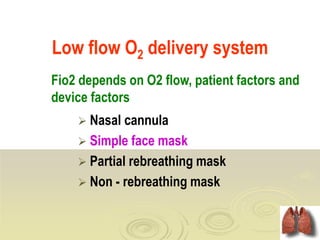 O2 Flow Y2 oxygen therapy.ppt dr. walaa Elleithy | PPT