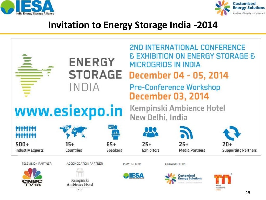 Energy Storage India opportunities