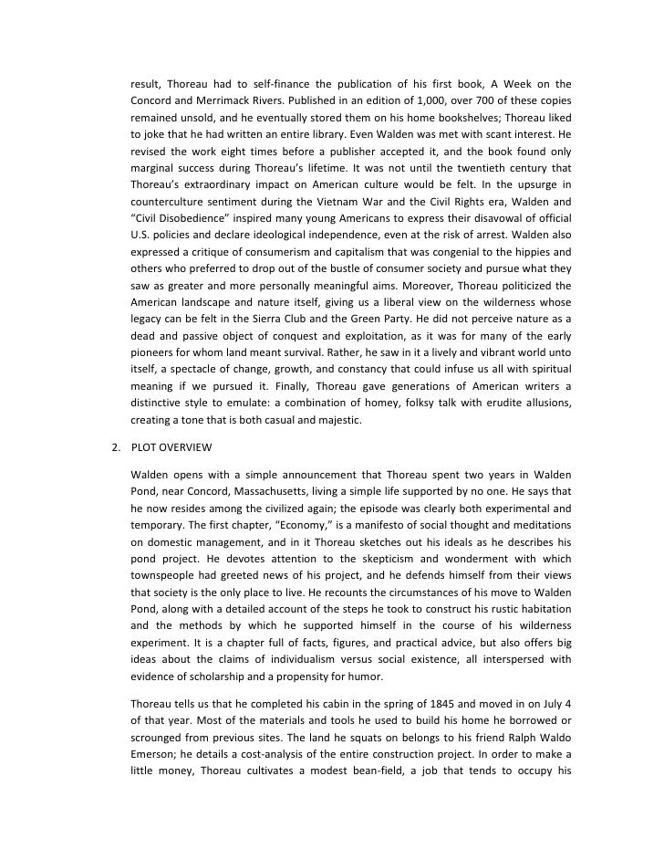 Walden henry david thoreau essay topics