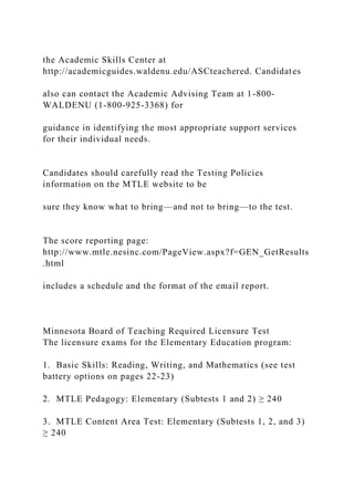 Walden University Bachelor of Science in Elementary.docx