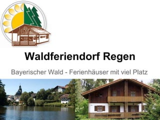 Waldferiendorf Regen
Bayerischer Wald - Ferienhäuser mit viel Platz
 