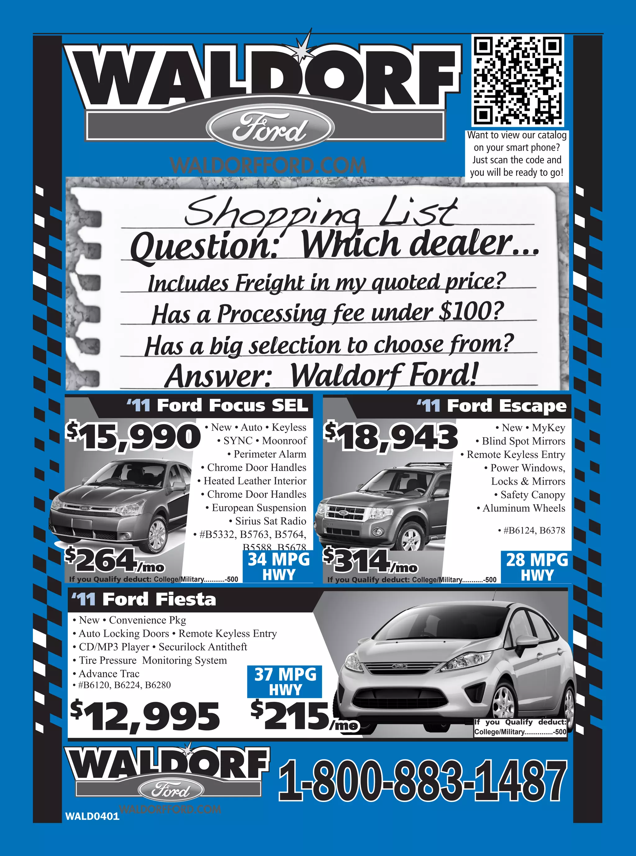 Waldorf Ford advertising catalog PDF