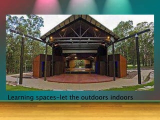 Learning spaces-let the outdoors indoors
 