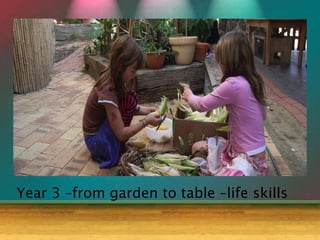 Year 3 –from garden to table –life skills
 