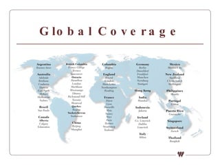 Global Coverage 