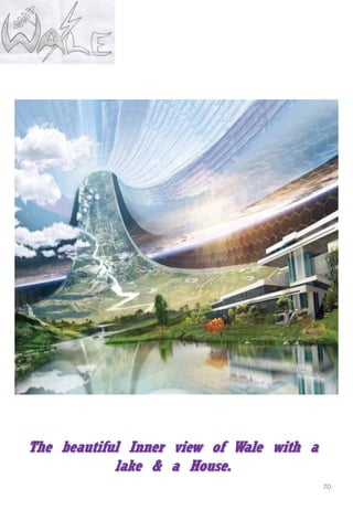 70
The beautiful Inner view of Wale with a
lake & a House.
 