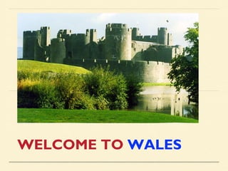 WELCOME TO WALES

 