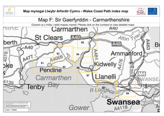 Wales coast path region f   carmarthenshire Slide 1