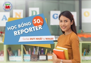 Học bổng REPORTER tại WALES